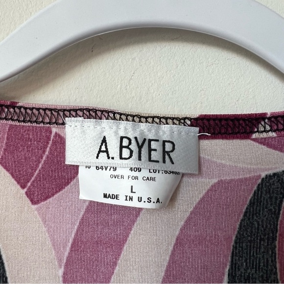 Vintage A. Byer Groovy Abstract Print Tank Top - Picture 5 of 5